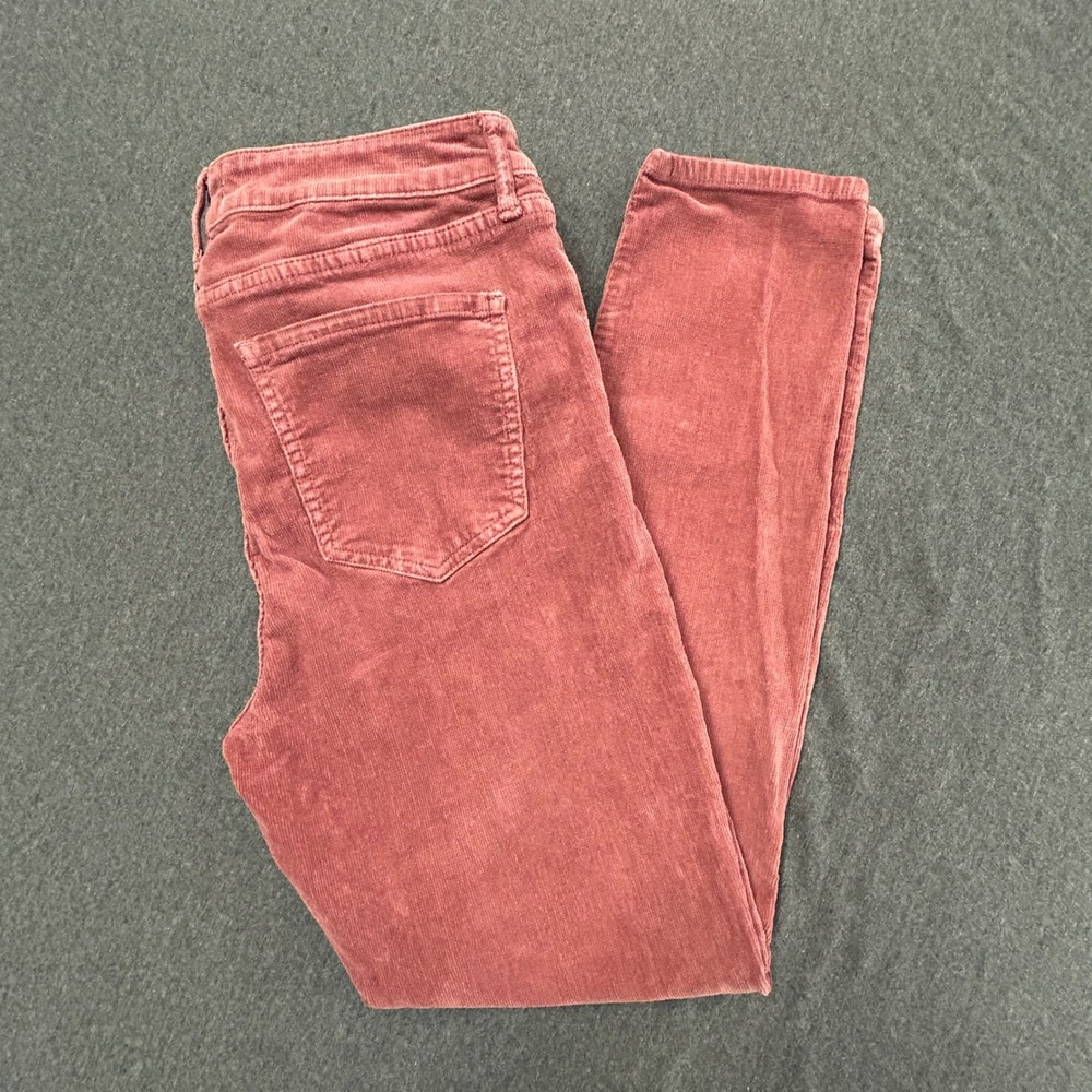 Pistola Womens 29 Brick Rose Corduroy Ankle Skinny Jeans Stretch